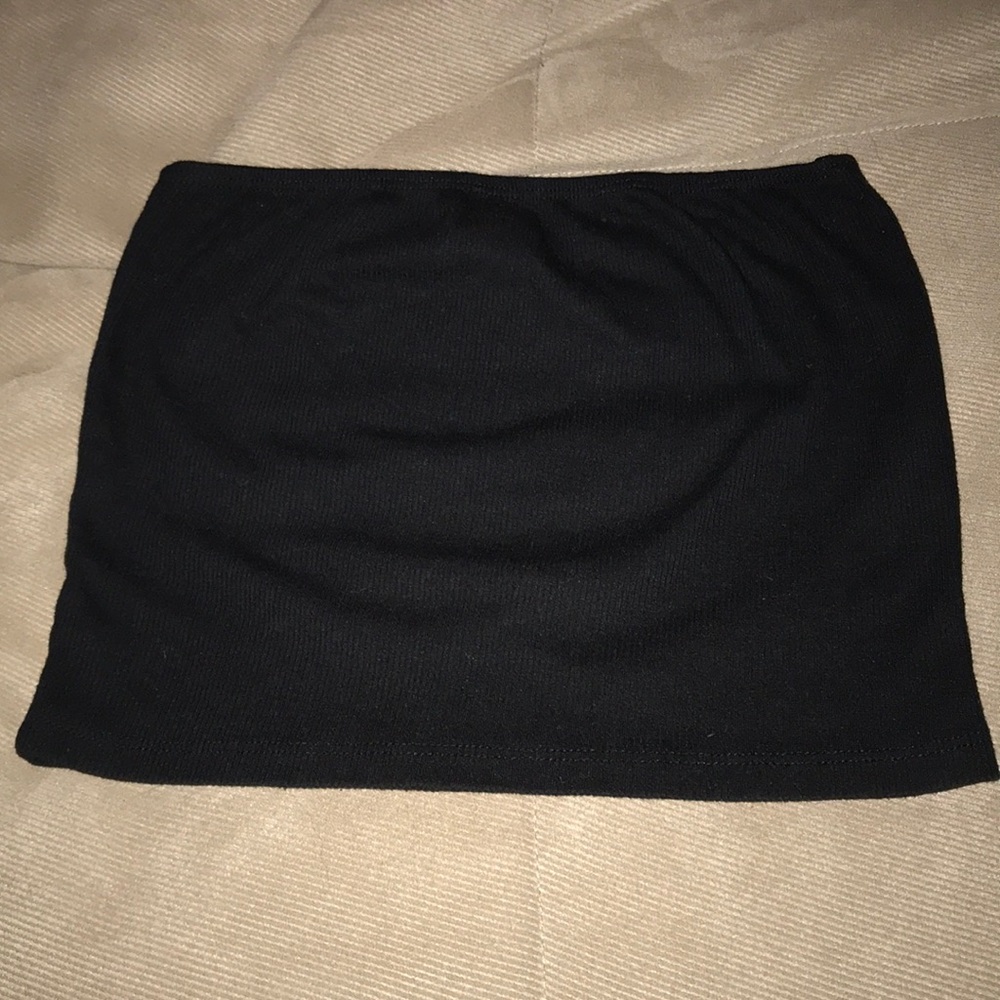 SHEIN Black bandeau crop